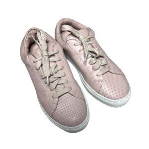 Greats Brooklyn The Royal Sneakers Size 8.5 Blush Perforated Shoes Leather Pink